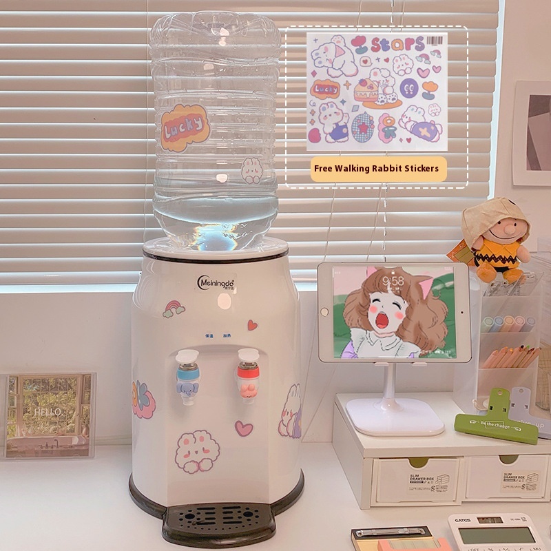 Title 10, Small Ice-hot Cartoon Desktop Water Dispenser