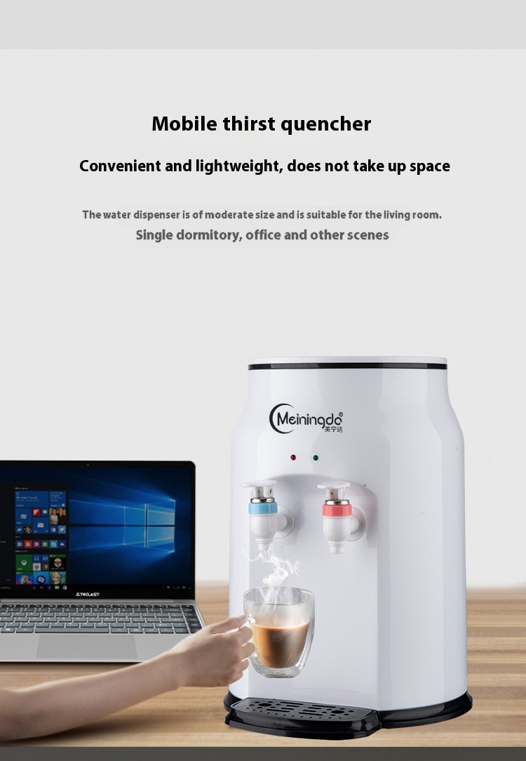 Title 3, Small Ice-hot Cartoon Desktop Water Dispenser