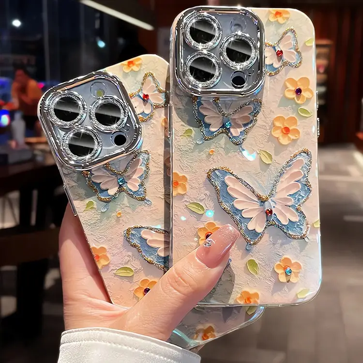 Fashion Personalized Oil Painting Butterfly Phone Case