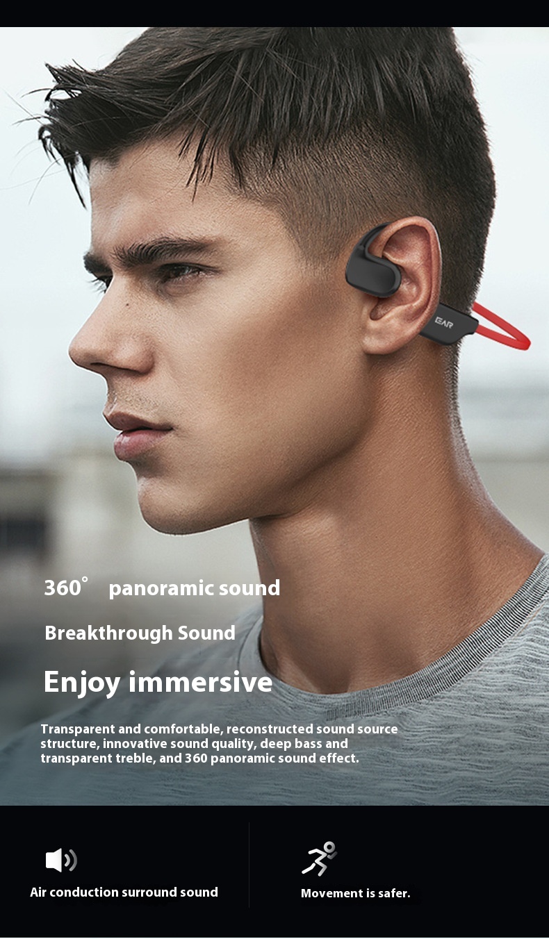 Title 6, New Air Conduction Bluetooth Headset Open Bone ...