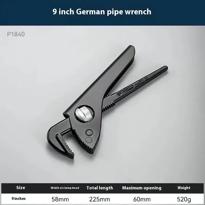 Heavy Wrench European-style Heavy-duty Plastic Steel Wrench Nipper For Pipe