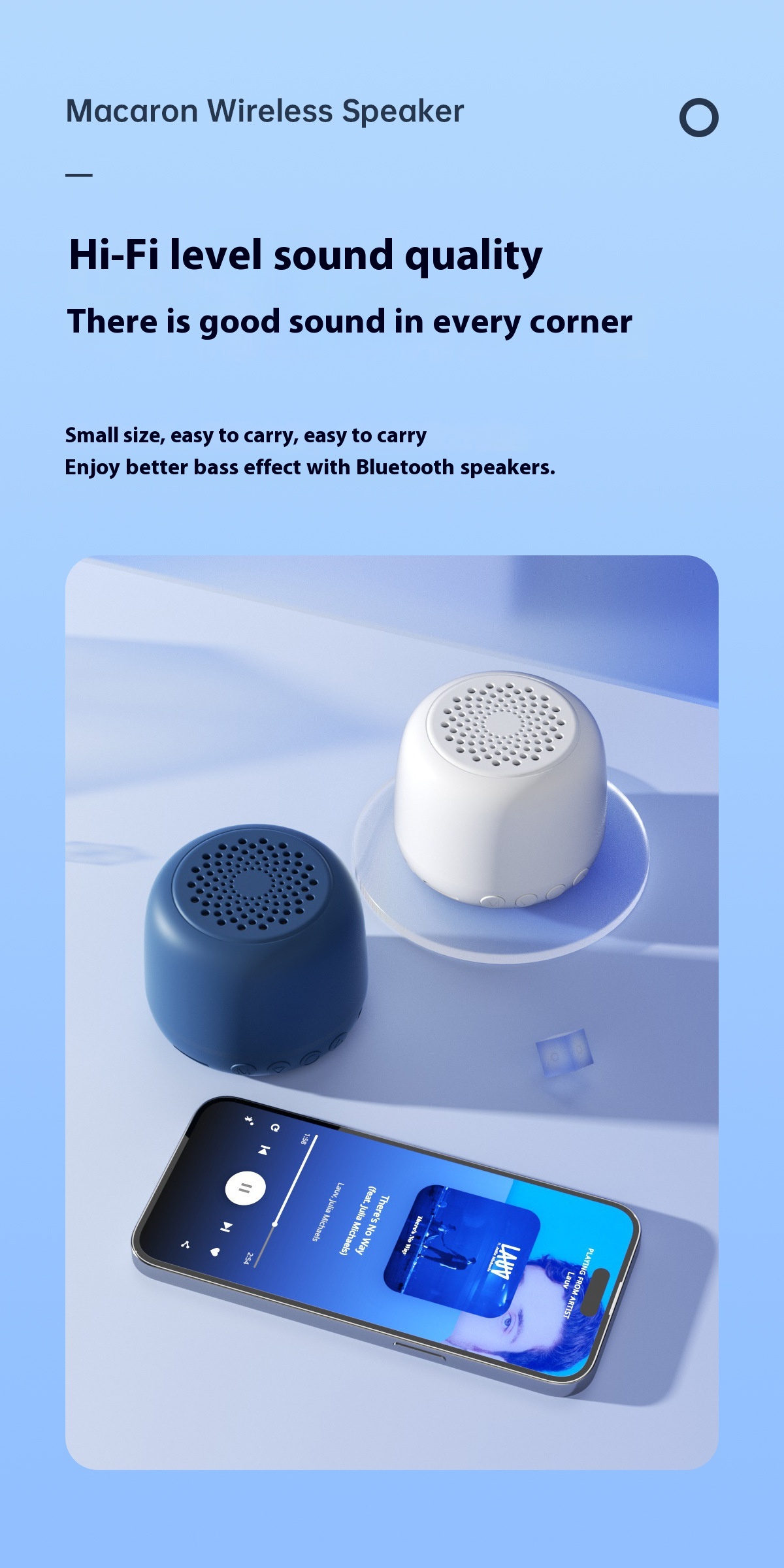 Title 3, Macaron Mini Bluetooth USB Card Surround Mini S...