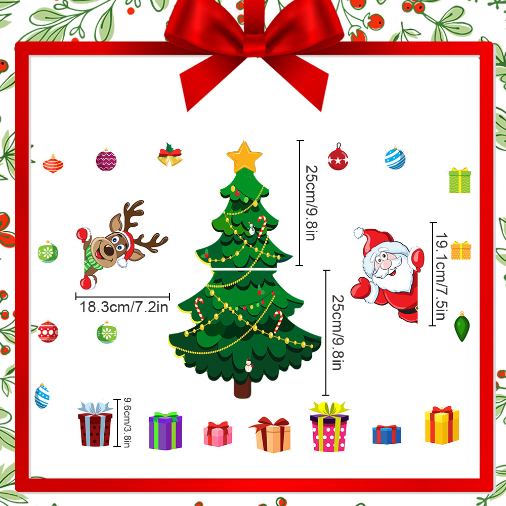 Title 1, Christmas Decoration Refrigerator Sticker Set