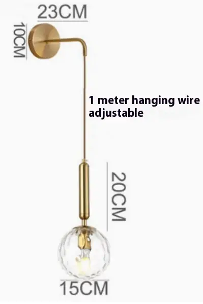 Nordic Bedroom Bedside Wall Lamp Modern Minimalist Living Room Background Wall Aisle Corridor Light