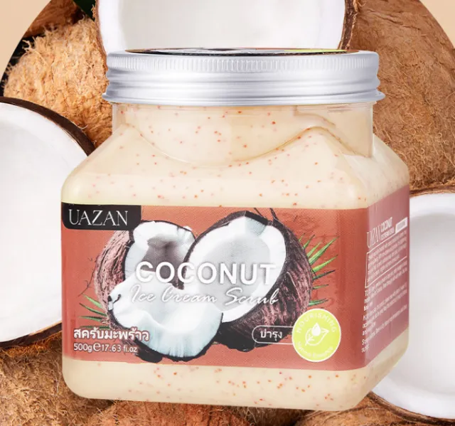 Ice Cream Body Scrub Cream Deep Cleansing Exfoliating Chicken Skin Coconut - Shop at LoveMi