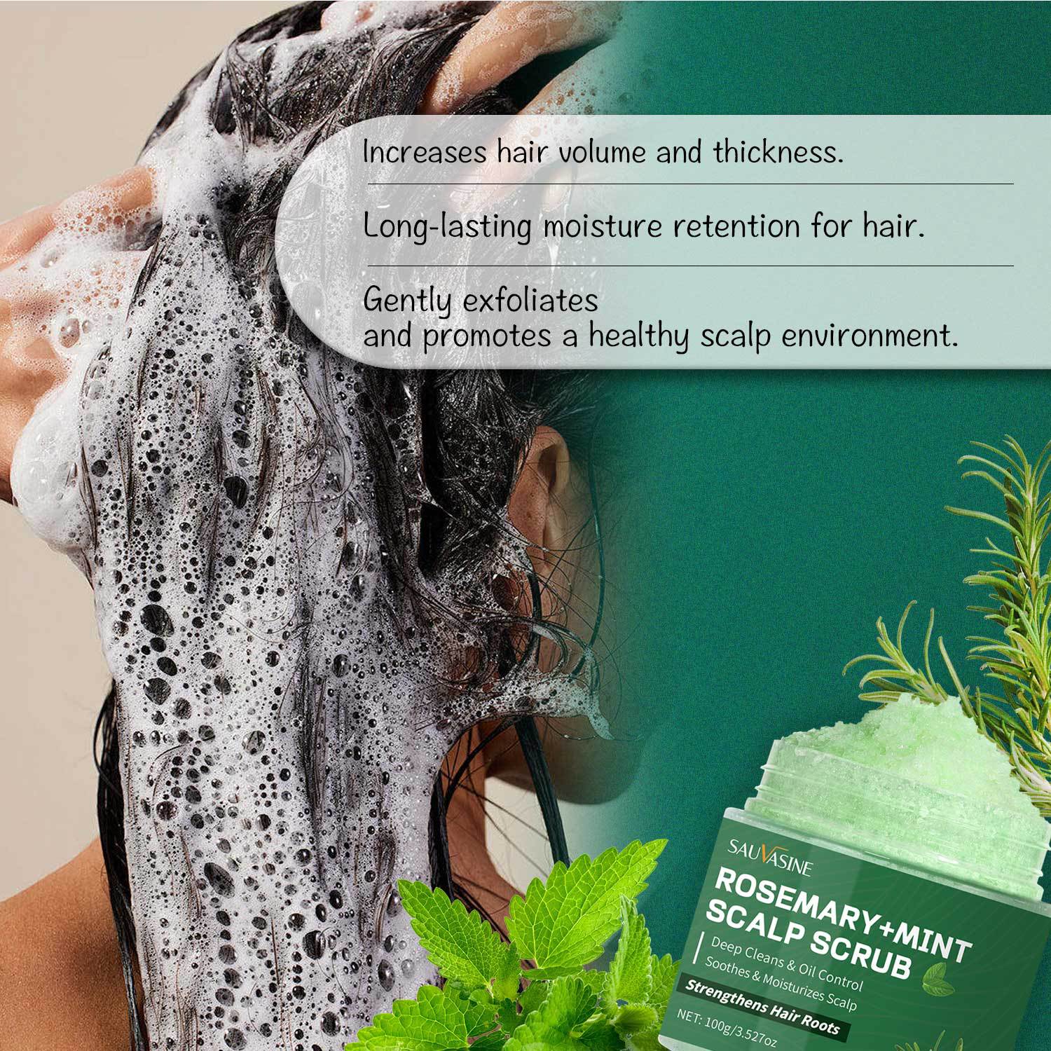 Title 6, Rosemary Mint Scalp Scrub Shampoo With Massage ...