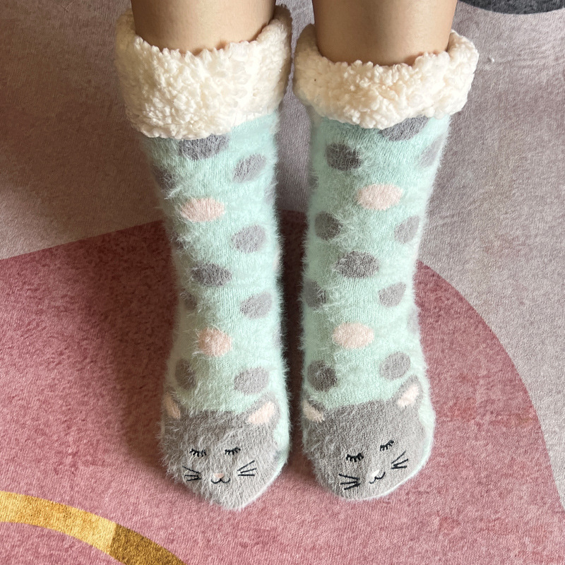 Title 2, Room Socks slaapsokken met mink-achtig fleece v...