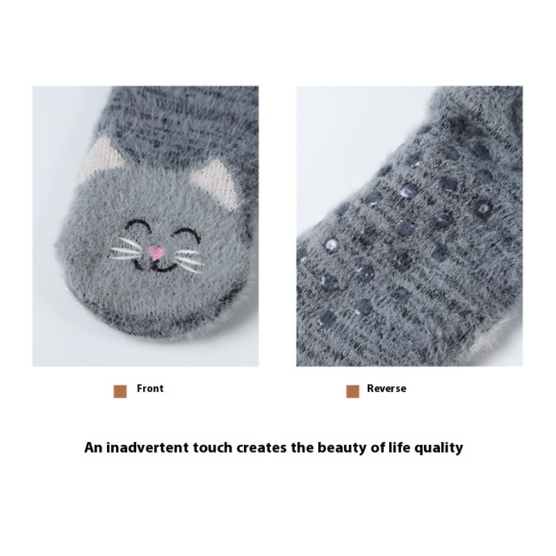 Title 4, Room Socks slaapsokken met mink-achtig fleece v...