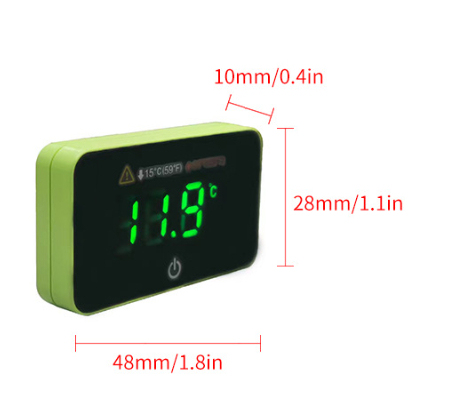 Title 1, Fish Tank Digital Digital Display Thermometer W...