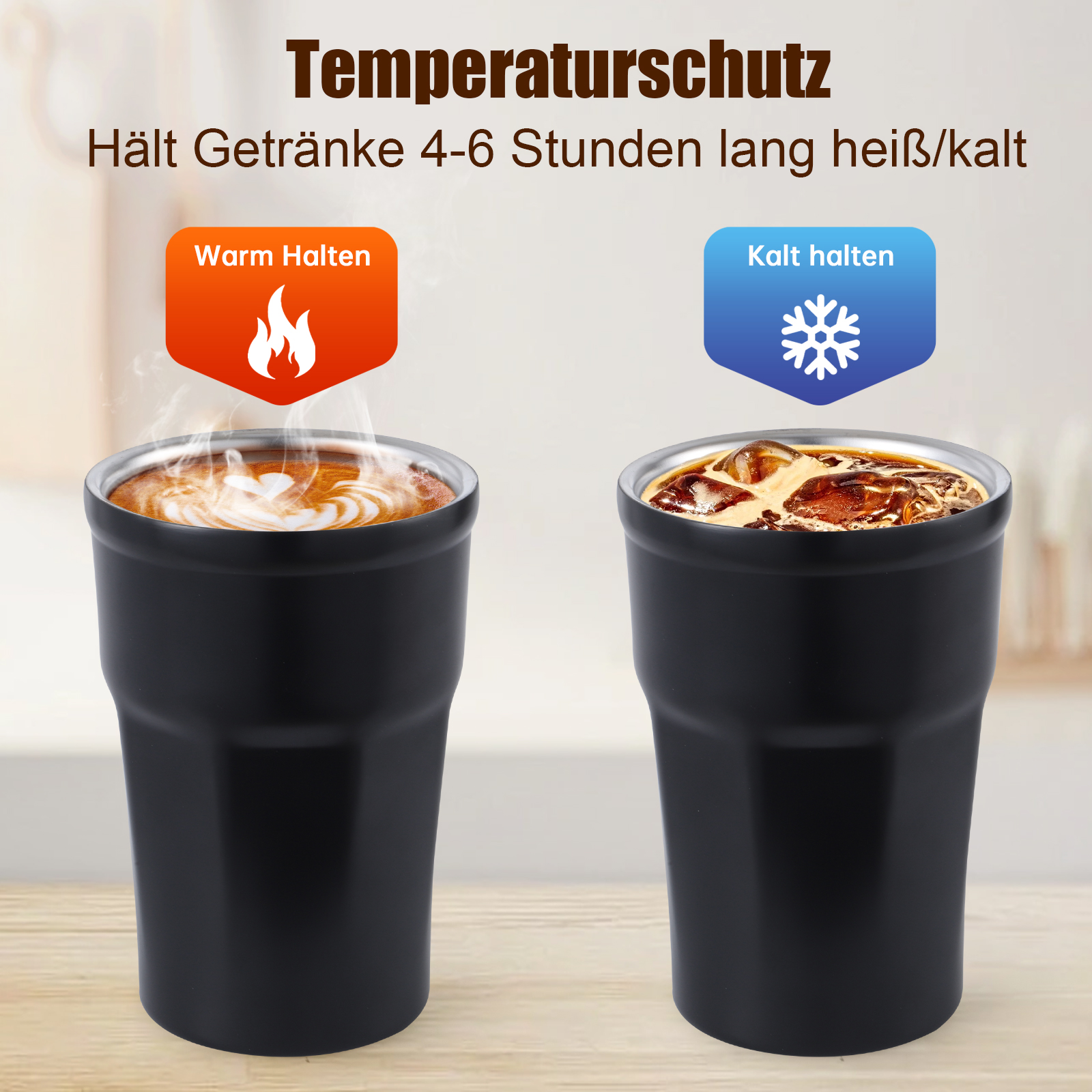 Title 6, Nice Edelstahl Thermobecher Hält Getränke Warm ...