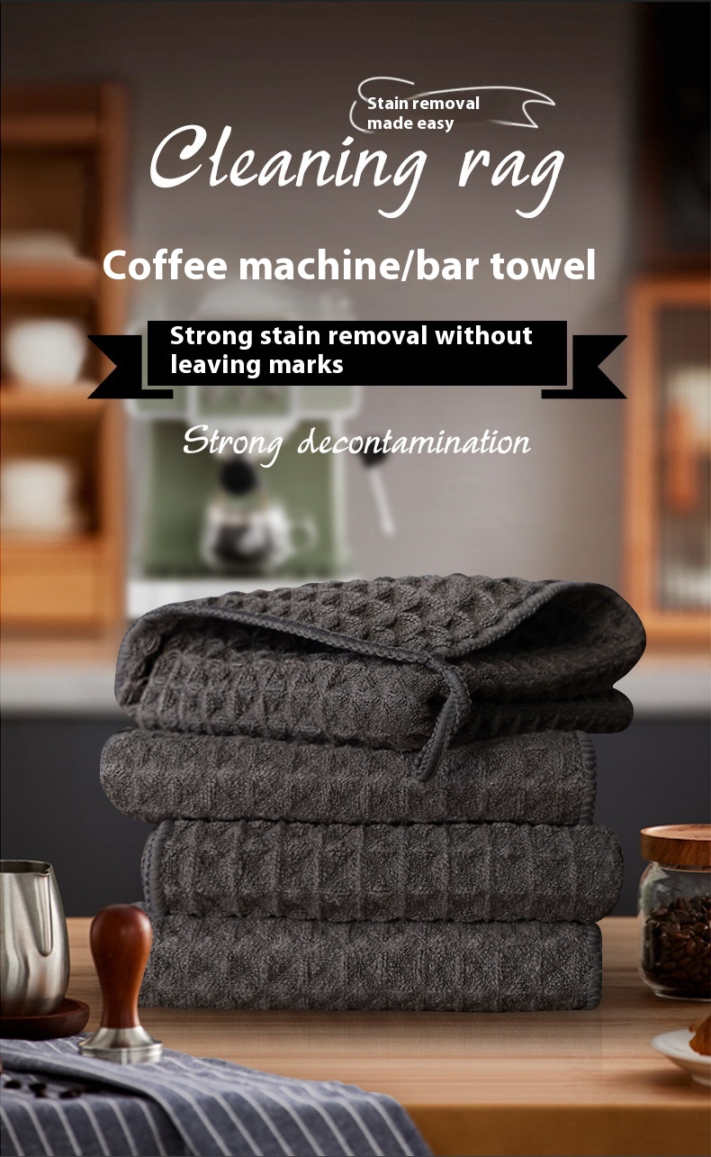 Title 3, Waffle Towel Microfiber Coffee Cleaning Househo...