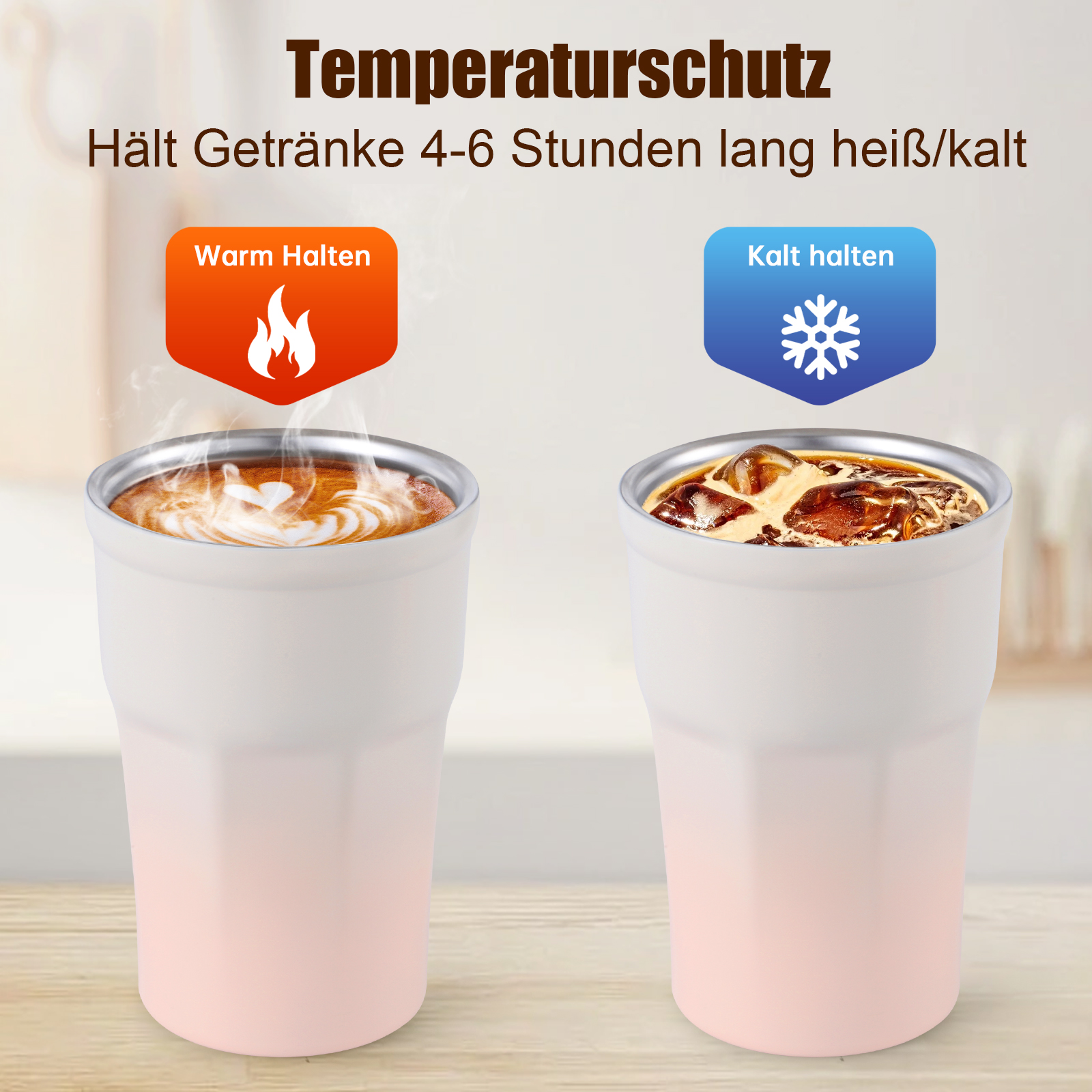 Title 14, Nice Stainless Steel Temperature-Keeping Cup Ke...