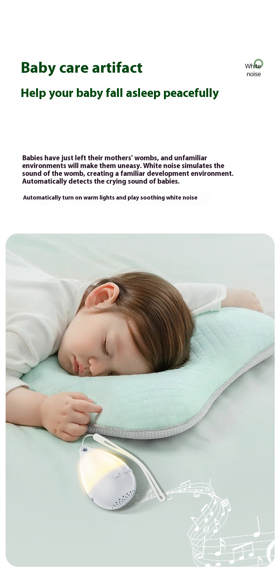 Title 2, White Noise Sleeping Aid Instrument Ambience Light