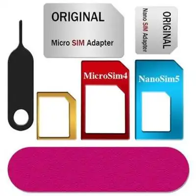 Metal SIM Support Sleeve Card Slot Standard to Micro