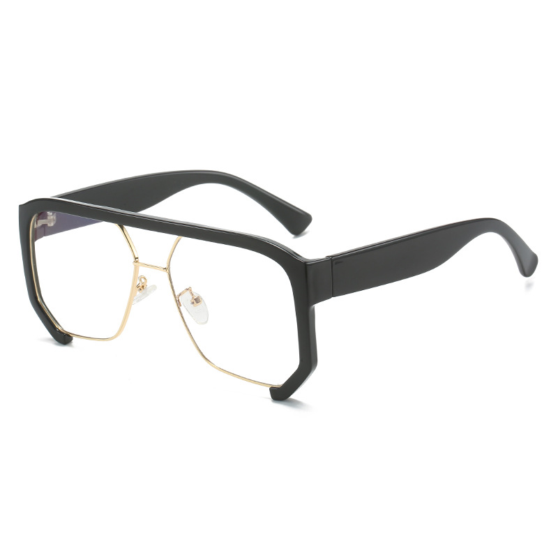 Black Frame Transparent Lens