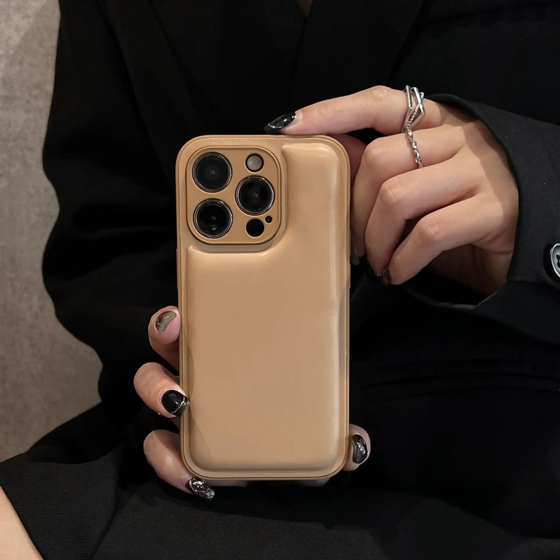 Autumn And Winter Soft Bread Leather Phone Case