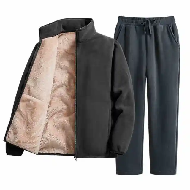 Soft And Comfortable Sports Suit Women's Sweater Fleece Casual Pants Dark Gray - Shop at LoveMi