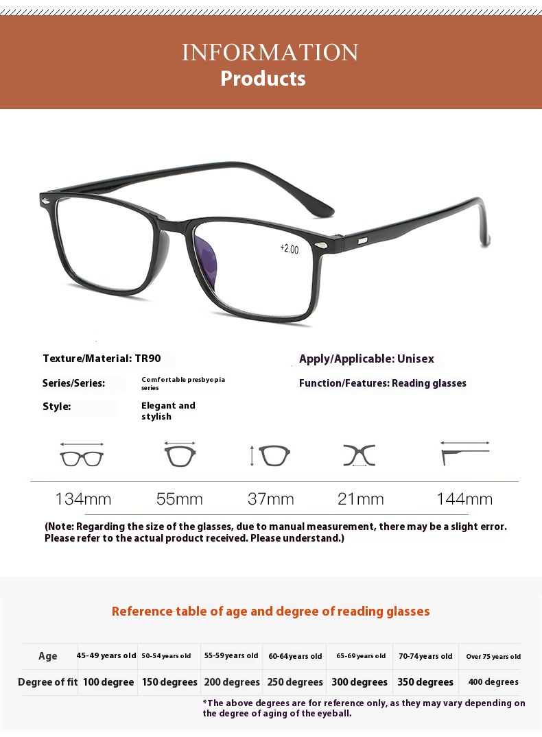 Title 8, New Anti-blue Light Reading Glasses Fashion And...