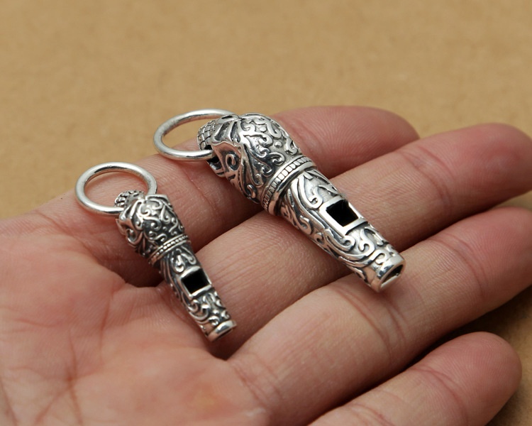 Fashion Skull Sterling Silver Necklace Pendant