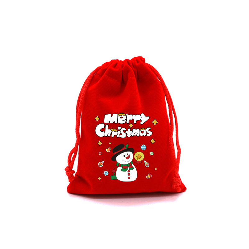 Title 5, Cartoon Christmas English Pattern Gift Bag