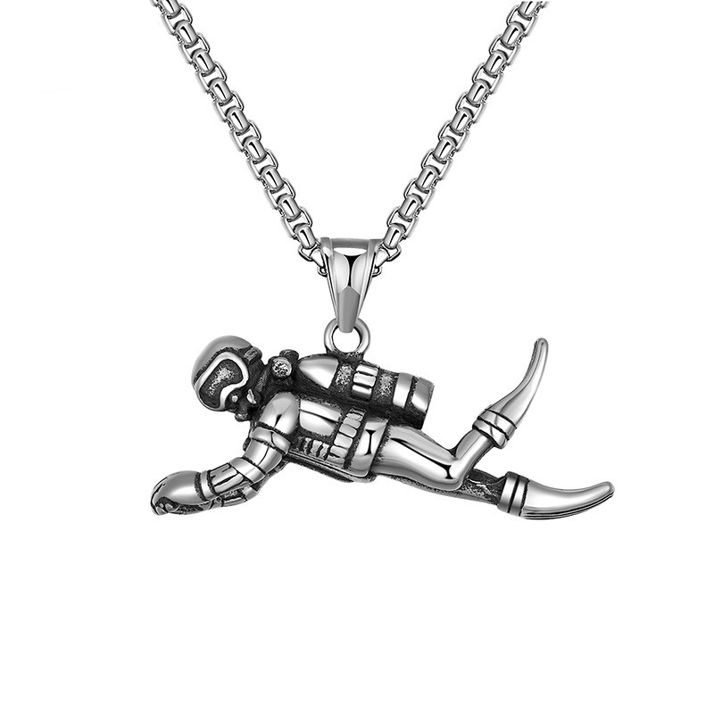 Hip Hop Diver Men's Long Necklace