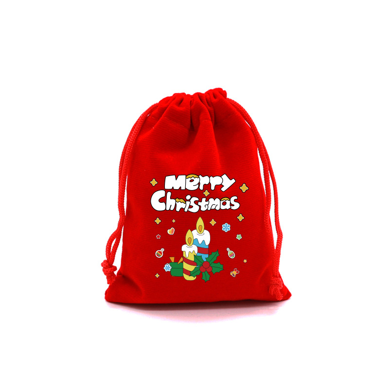 Title 4, Cartoon Christmas English Pattern Gift Bag