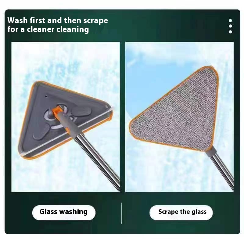 Multifunctional Small Briefs Lengthened Telescopic Rod Splicing Rod Window Cleaner