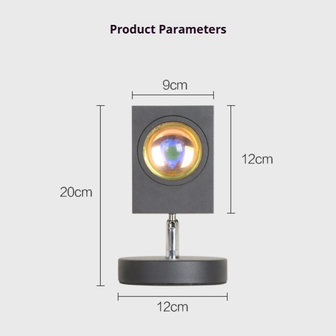 Title 2, Proyector de luz de puesta de sol para sala y d...