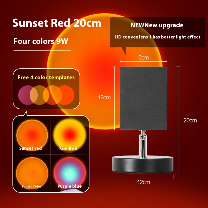 Title 4, Proyector de luz de puesta de sol para sala y d...