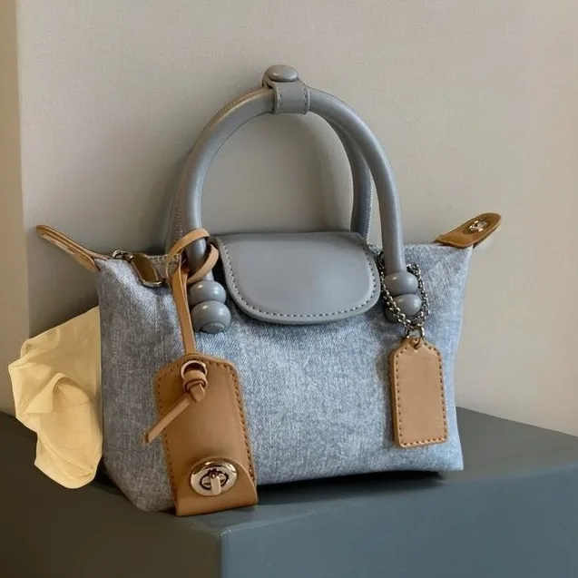 Fashion Portable Dumpling Texture Shoulder Messenger Bag for Women