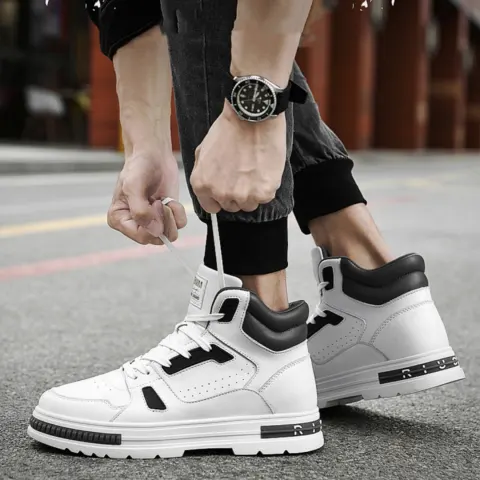 Martin Boots Men's Casual Sneakers Elevator Winter Shoes Sneaker