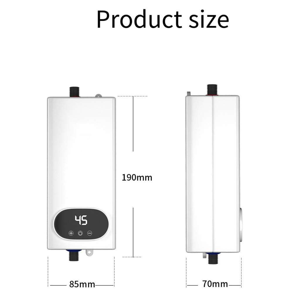 Title 5, 110V 220V 3500W 5500W Kitchen Bathroom Shower W...