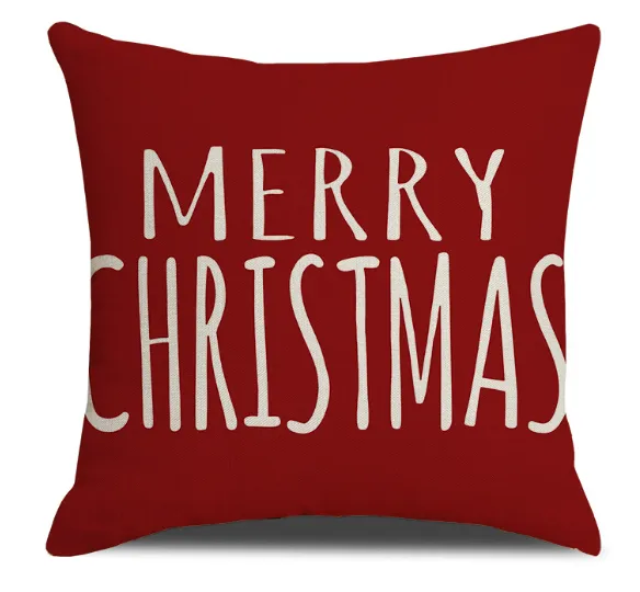 Christmas Pillow Red Combination Throw Pillowcase - Style1