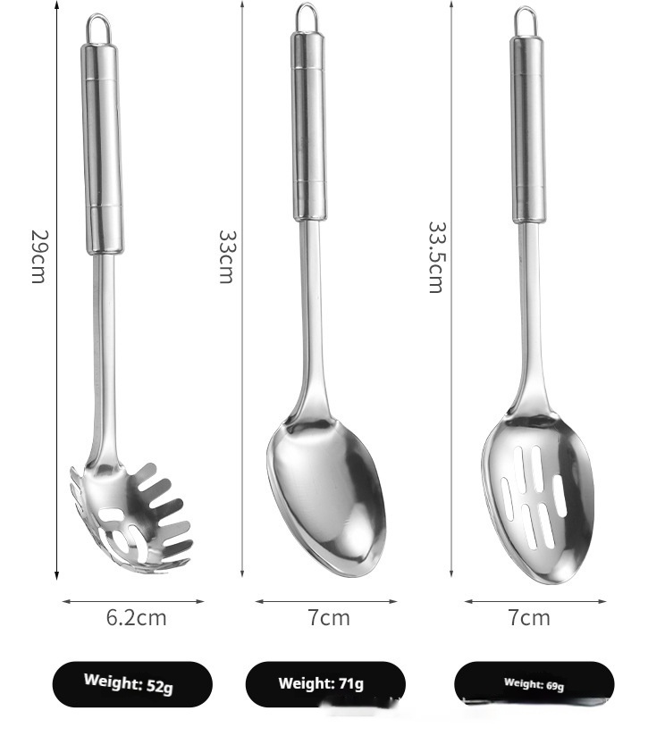 Title 16, Stainless Steel Kitchen Cooking Spoon And Shove...