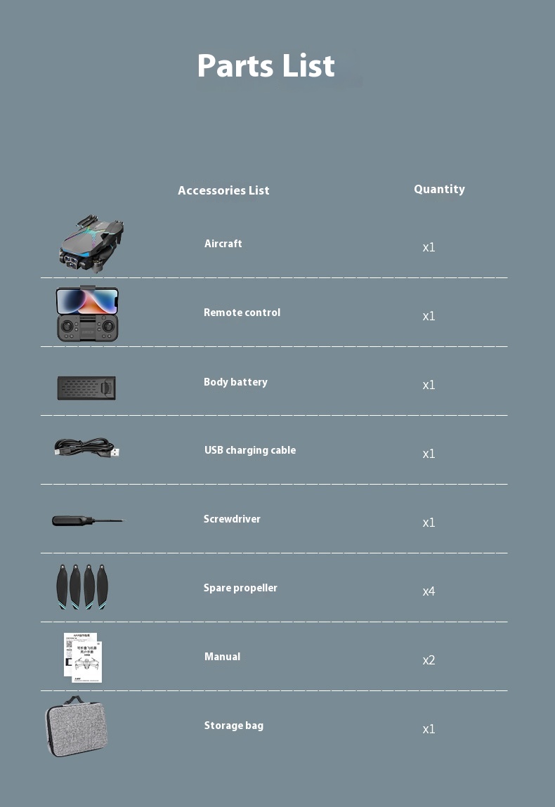 Title 11, Light UAV Brushless Drone with Three Cameras In...