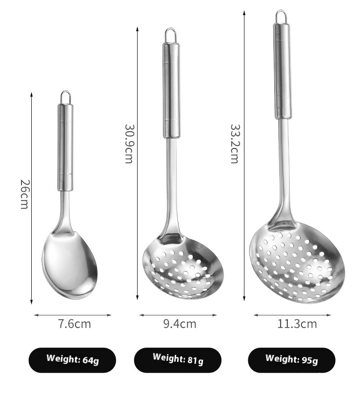 Title 4, Stainless Steel Kitchen Cooking Spoon And Shove...