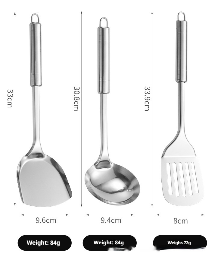 Title 15, Stainless Steel Kitchen Cooking Spoon And Shove...