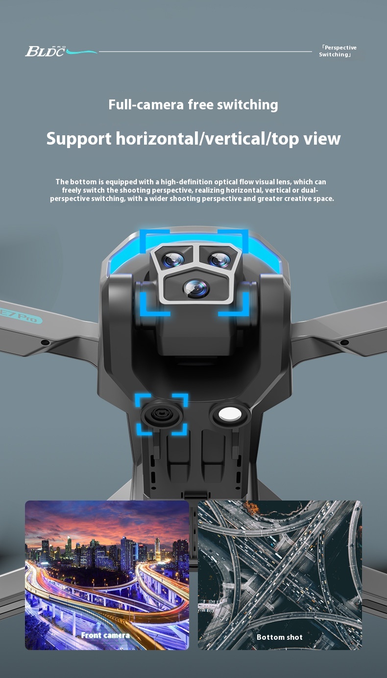 Title 7, Light UAV Brushless Drone with Three Cameras In...