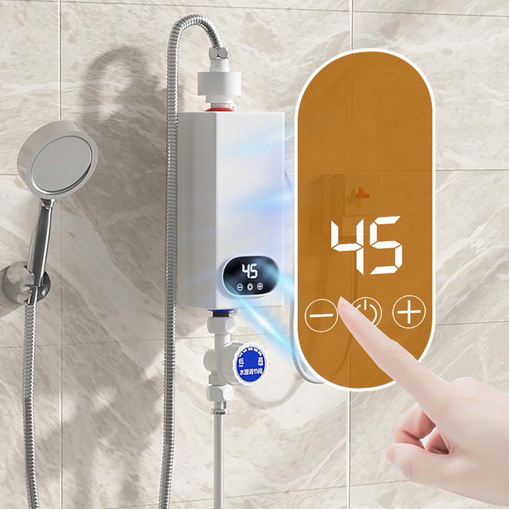 Title 1, 110V 220V 3500W 5500W Kitchen Bathroom Shower W...