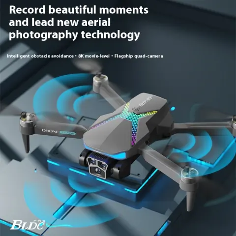 Light UAV Brushless with Three Cameras Intelligent Quadcopter