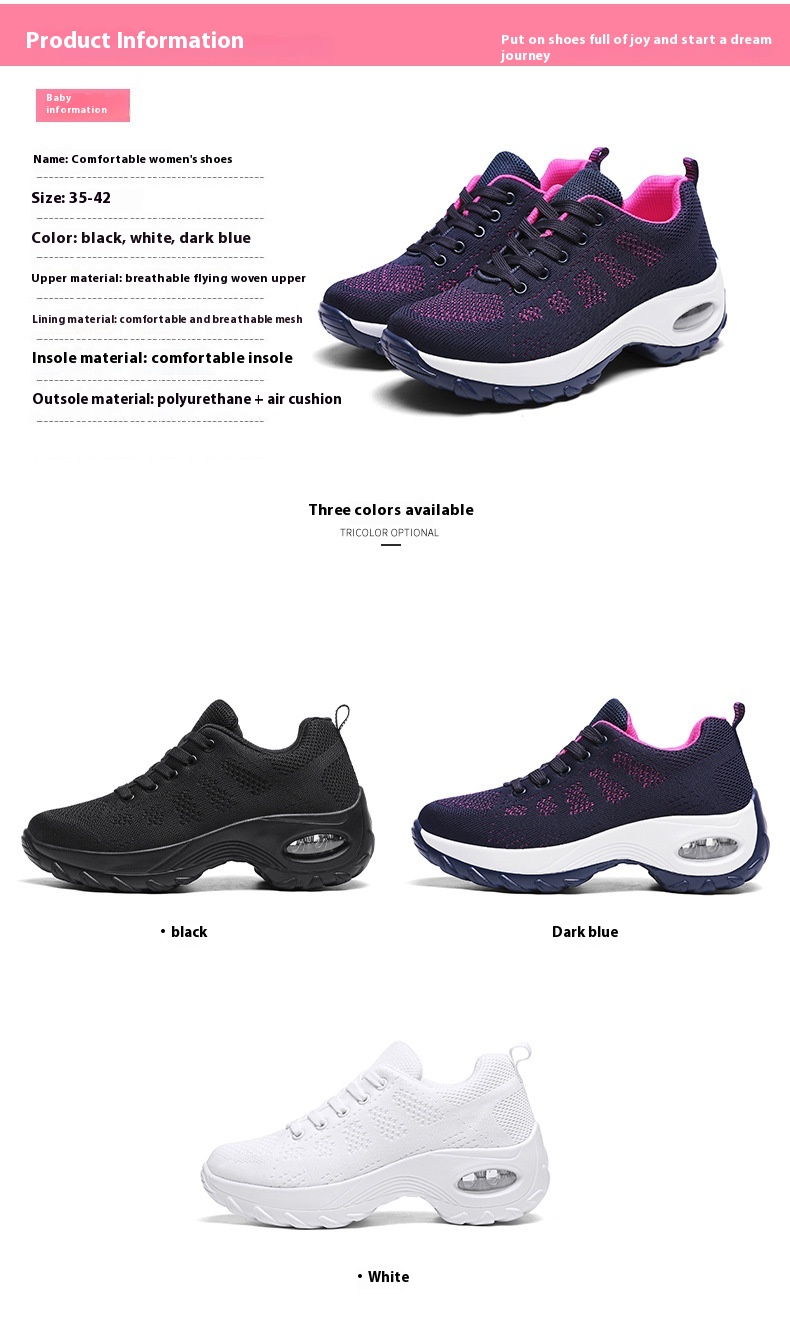 Title 8, Damen Atmungsaktive Mesh Sportschuhe Weiche Soh...