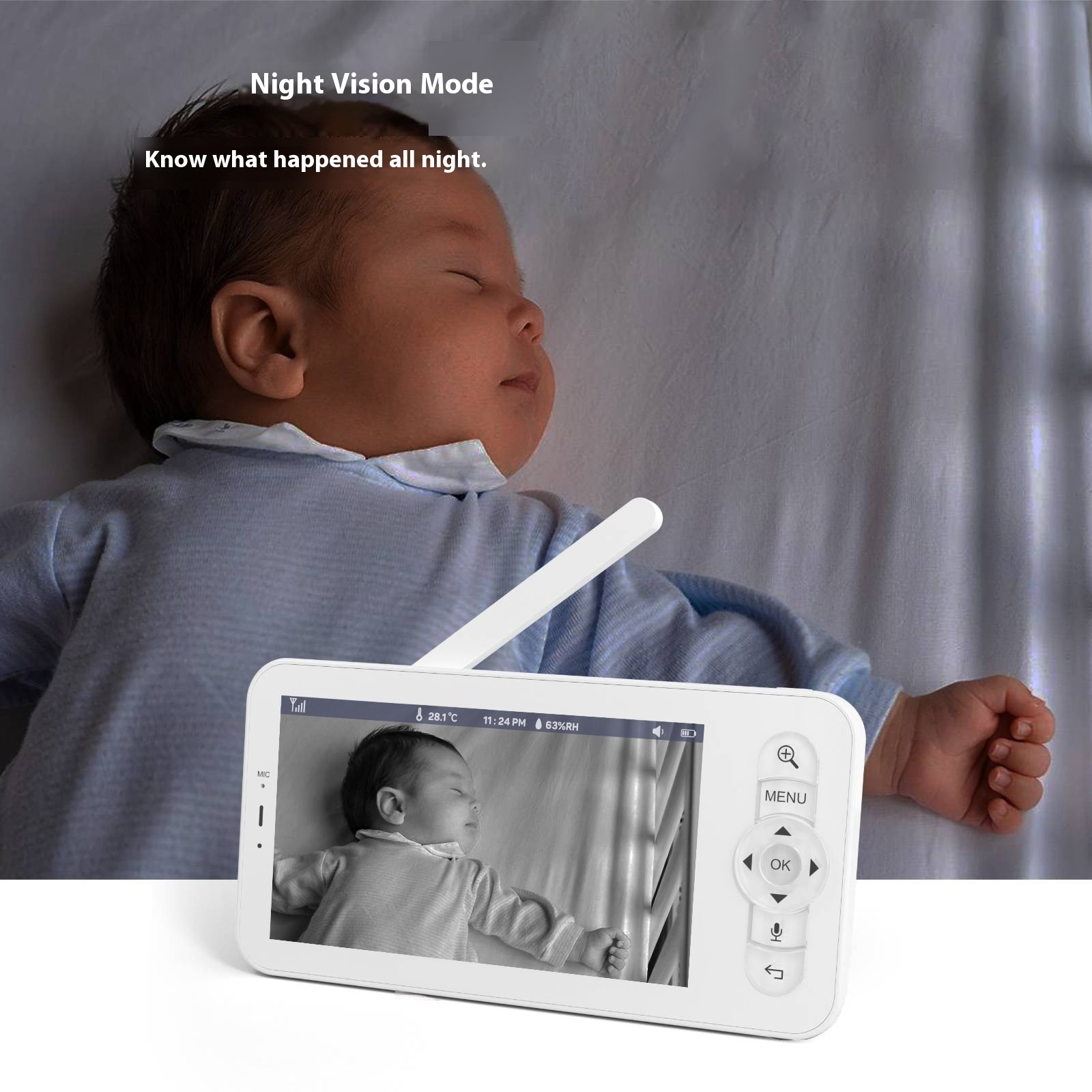 Title 7, Baby Monitor Monitor Can Be Viewed By Mobile Phone