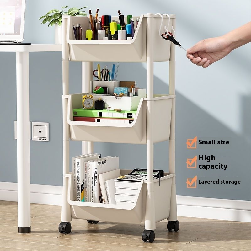 Title 3, Multi-layer Household Storage Rack With Wheels ...