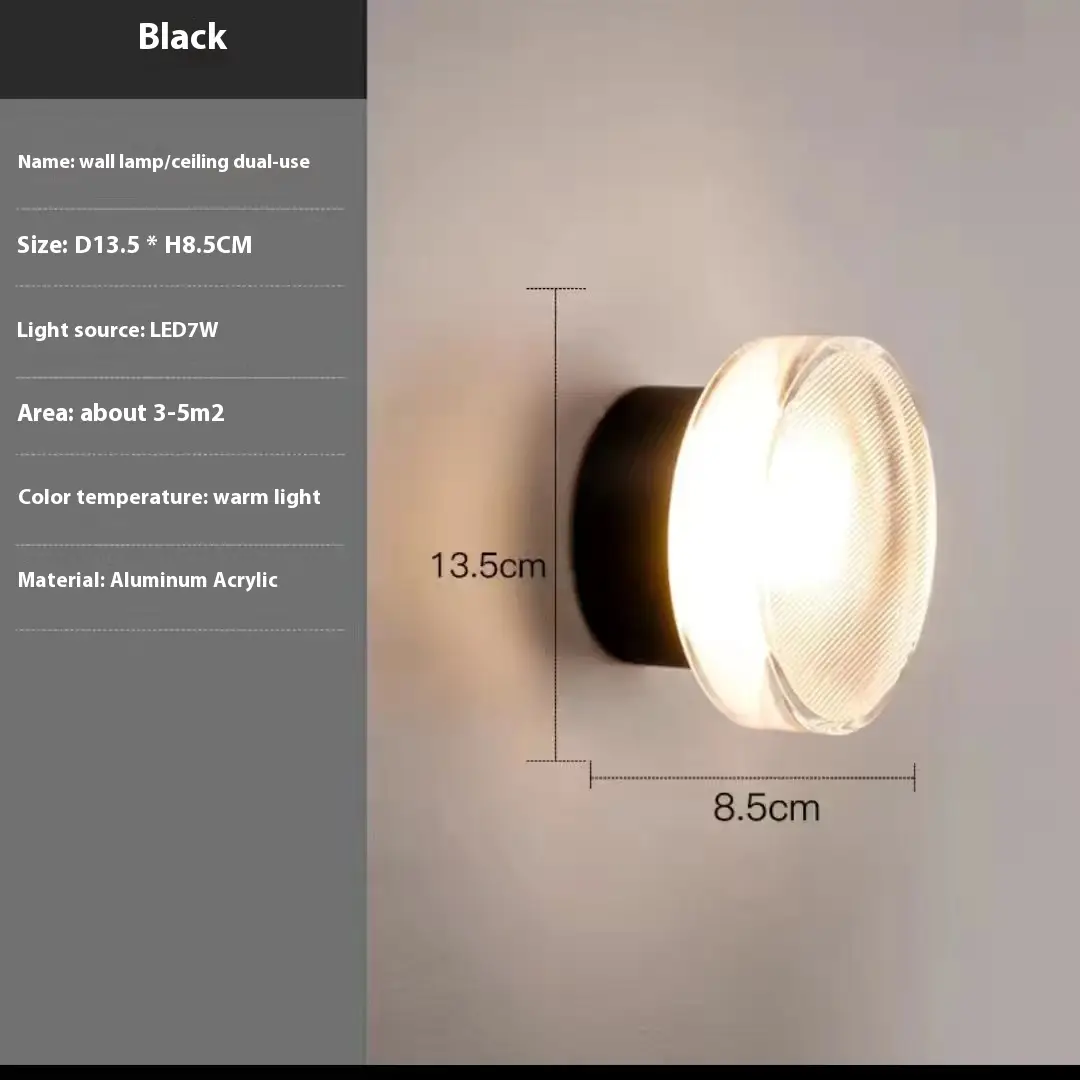Creative Bedside-use Wall Lamp Hallway Corridor Bedroom Bathroom Lamp