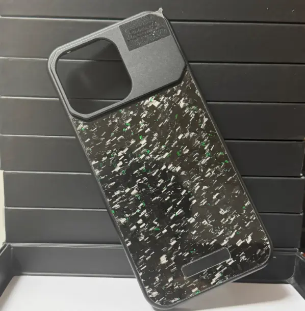 Forged Fiber Pattern Frameless Metal Aromatherapy Magnetic Case