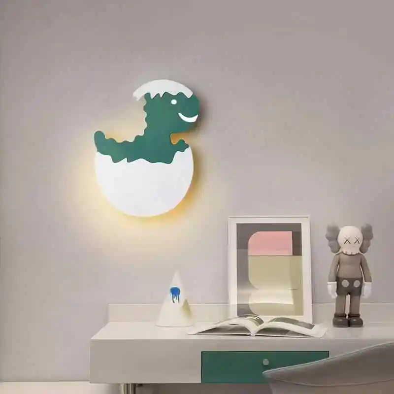 Children's Room Wall Lamp Boy Dinosaur Cute