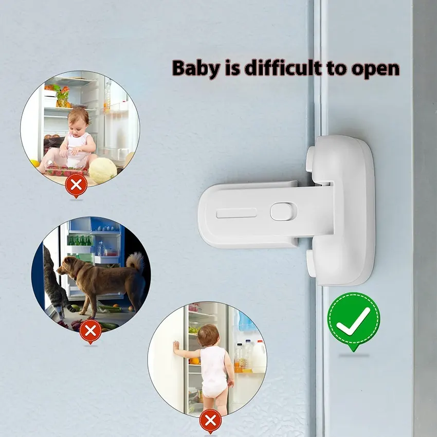 Refrigerator Lock Safety Baby Protective Door Anti-baby Open Cabinet