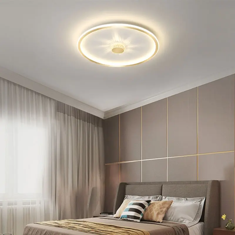 Bedroom Ceiling Lamp Simple Modern Study Lamp Personality Creative Round Cozy And Romantic