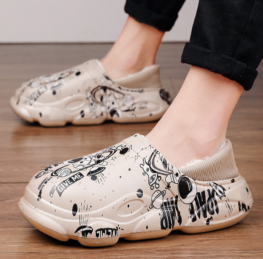 Title 10, Fleece-lined Thickening Thermal Cotton Shoes Wa...