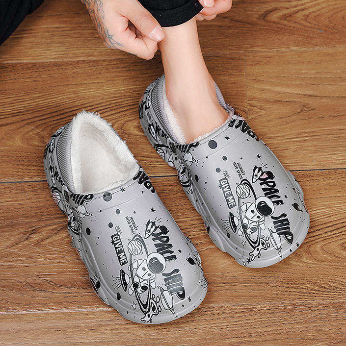 Title 3, Fleece-lined Thickening Thermal Cotton Shoes Wa...